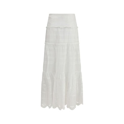 Marant Étoile White Paoline Maxi Skirt