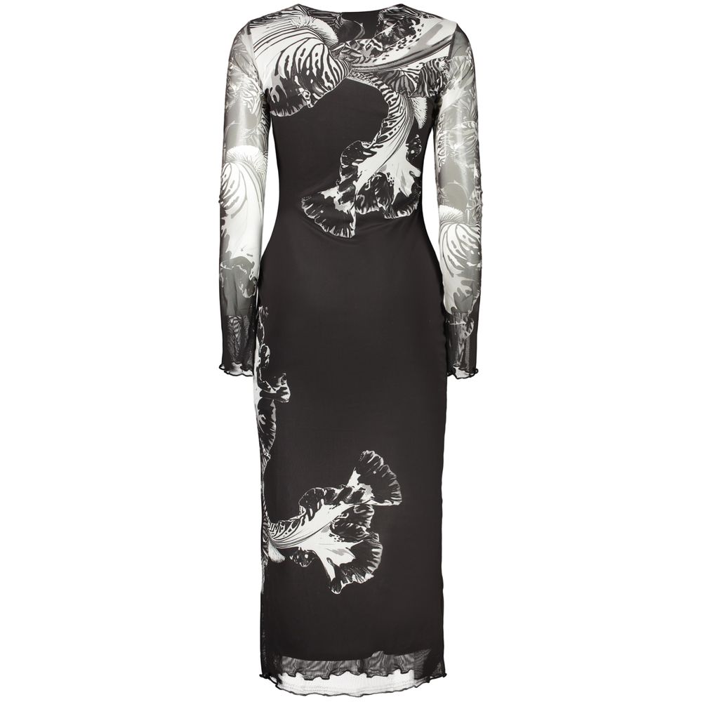 Desigual Reims Lacroix Black Long-Sleeved Dress