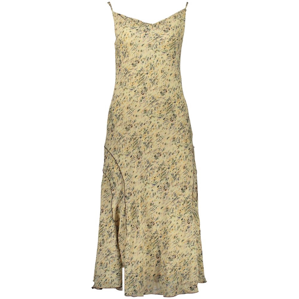 Desigual Beige Polyester Dress - Grunge Glamour Masterpiece