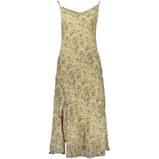 Desigual Beige Polyester Dress - Grunge Glamour Masterpiece
