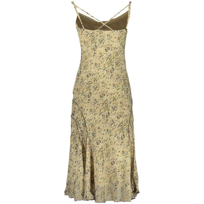 Desigual Beige Polyester Dress - Grunge Glamour Masterpiece