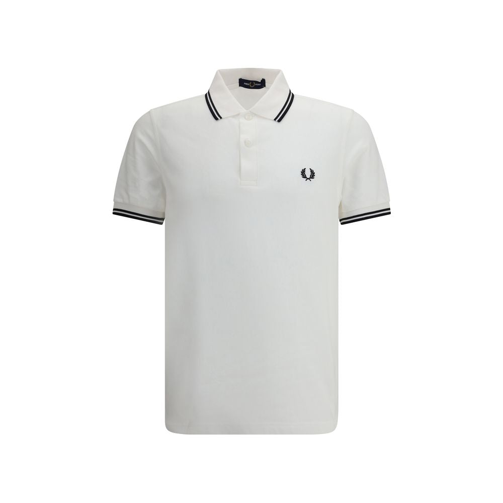 Fred Perry White Cotton Polo Shirt - Modern Classic Style