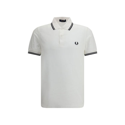 Fred Perry White Cotton Polo Shirt - Modern Classic Style
