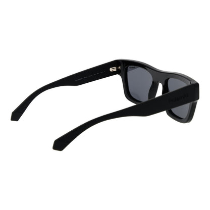 Polaroid Men's Black Polycarbonate Sunglasses – Grey Polarized Lenses
