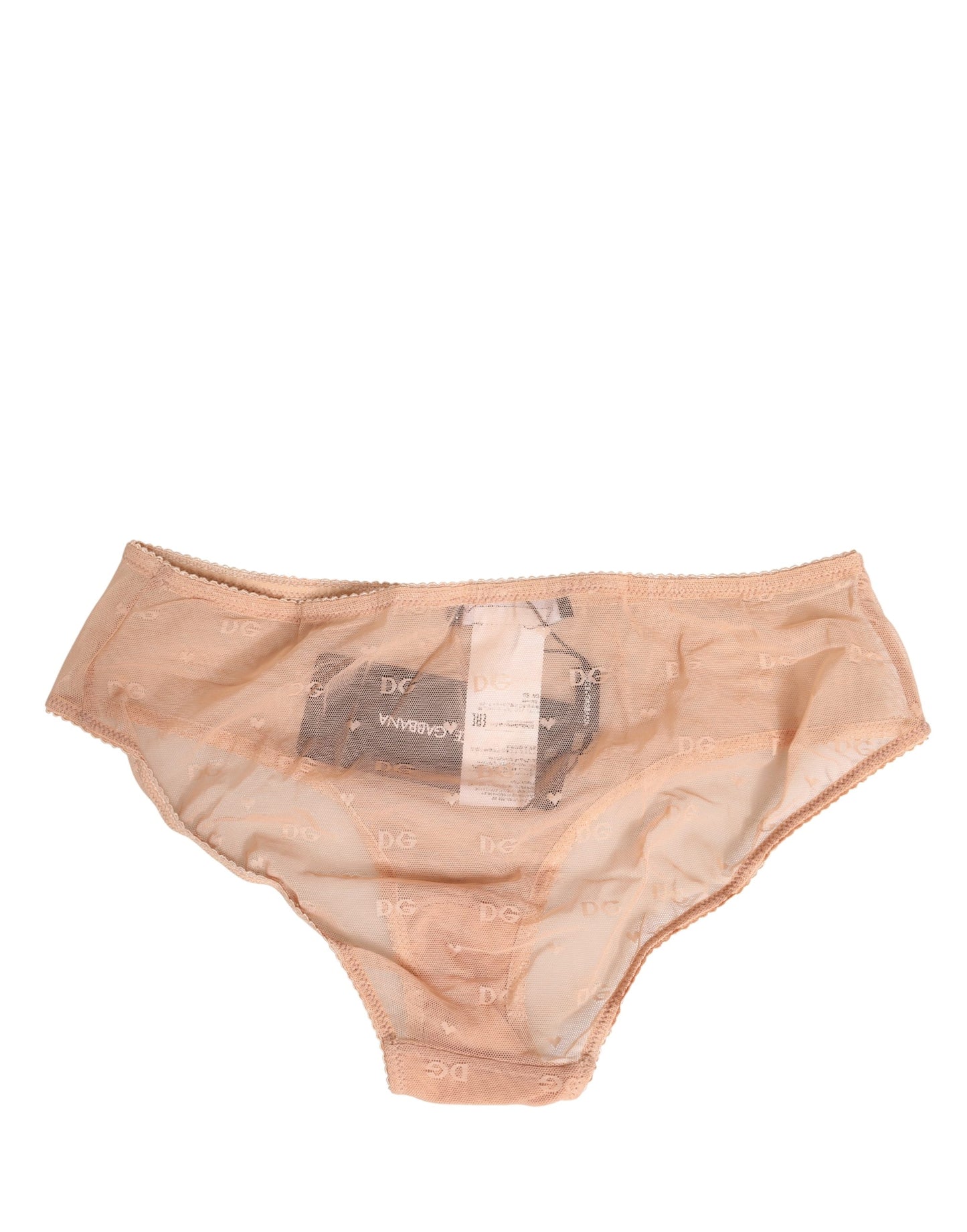 Dolce & Gabbana Beige Lace Cheekini Lingerie Panty Brief