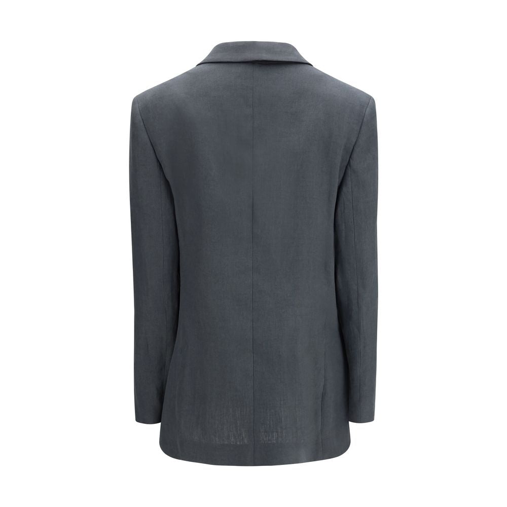 Giorgio Armani Brown Linen Jacket for SS26