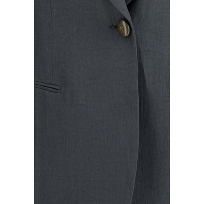 Giorgio Armani Brown Linen Jacket for SS26