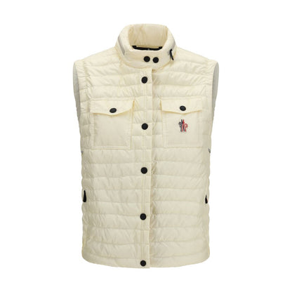 Moncler Grenoble Gumiane Beige Polyamide Sleeveless Jacket
