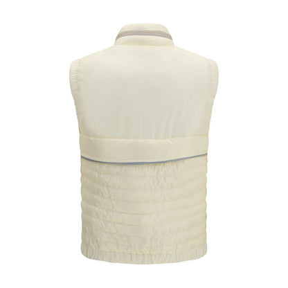 Moncler Grenoble Gumiane Beige Polyamide Sleeveless Jacket