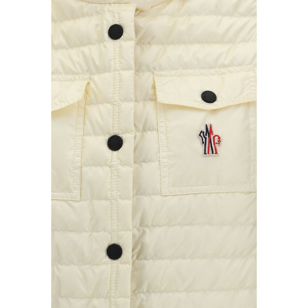 Moncler Grenoble Gumiane Beige Polyamide Sleeveless Jacket