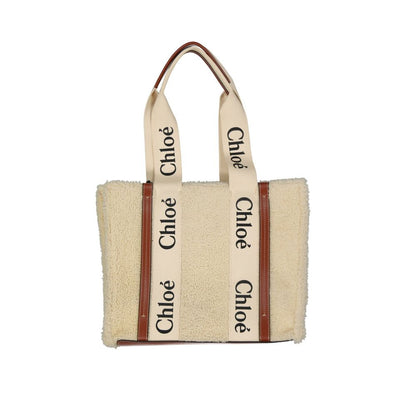 Chloé Beige Lamb Fur Tote Bag - Effortless Elegance Reimagined