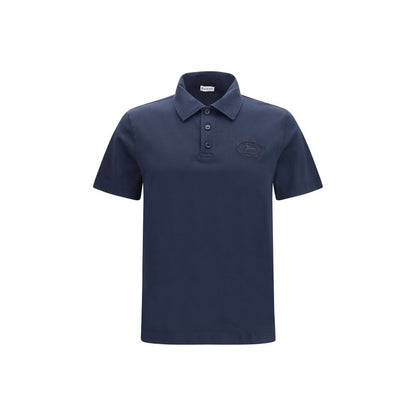 Burberry Blue Cotton Polo Shirt - S