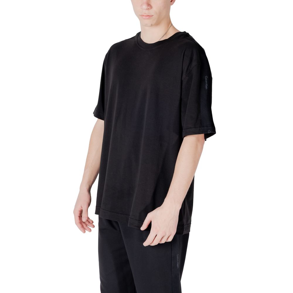 Calvin Klein Sport Black Cotton Short Sleeve T-Shirt for Men