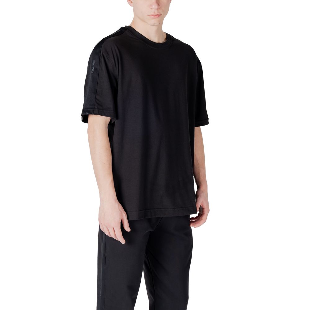 Calvin Klein Sport Black Cotton Short Sleeve T-Shirt for Men