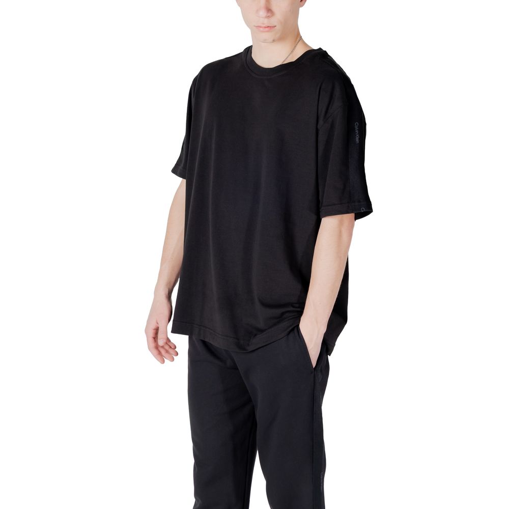 Calvin Klein Sport Black Cotton Short Sleeve T-Shirt for Men
