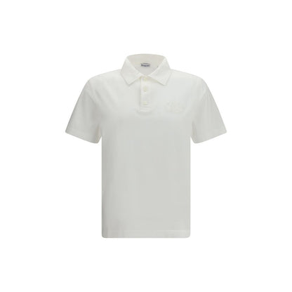 Burberry White Cotton Polo Shirt - Men's Slim Fit