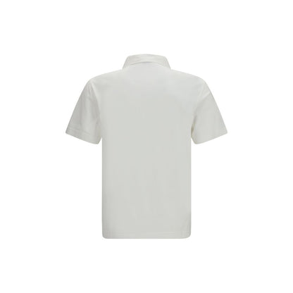 Burberry White Cotton Polo Shirt - Men's Slim Fit