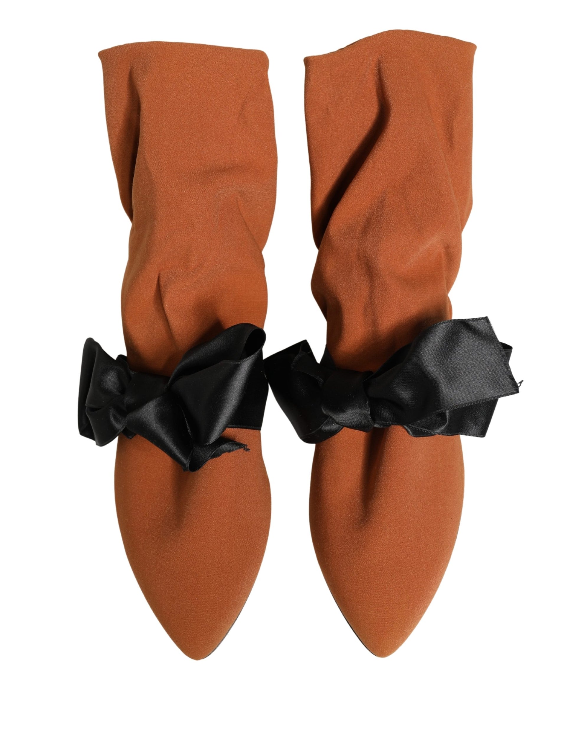 Dolce & Gabbana Brown Black Suede Boots