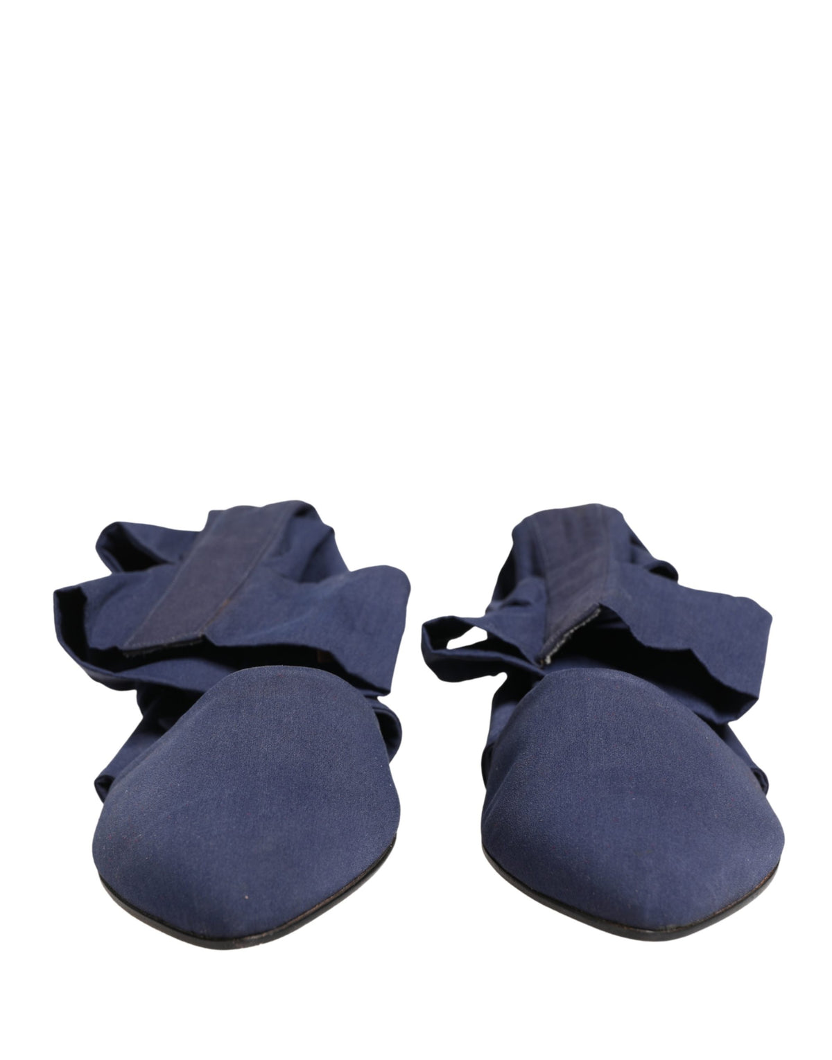 Dolce & Gabbana Blue Cotton Ankle Boots