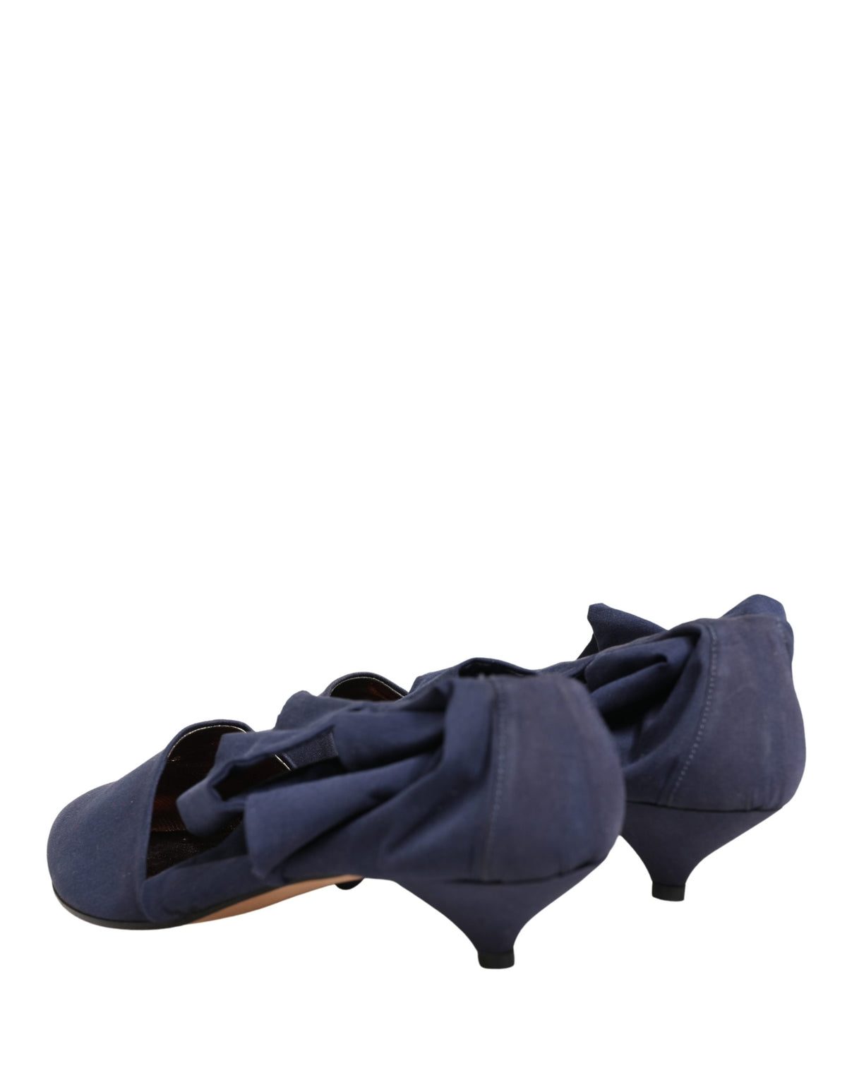 Dolce & Gabbana Blue Cotton Ankle Boots