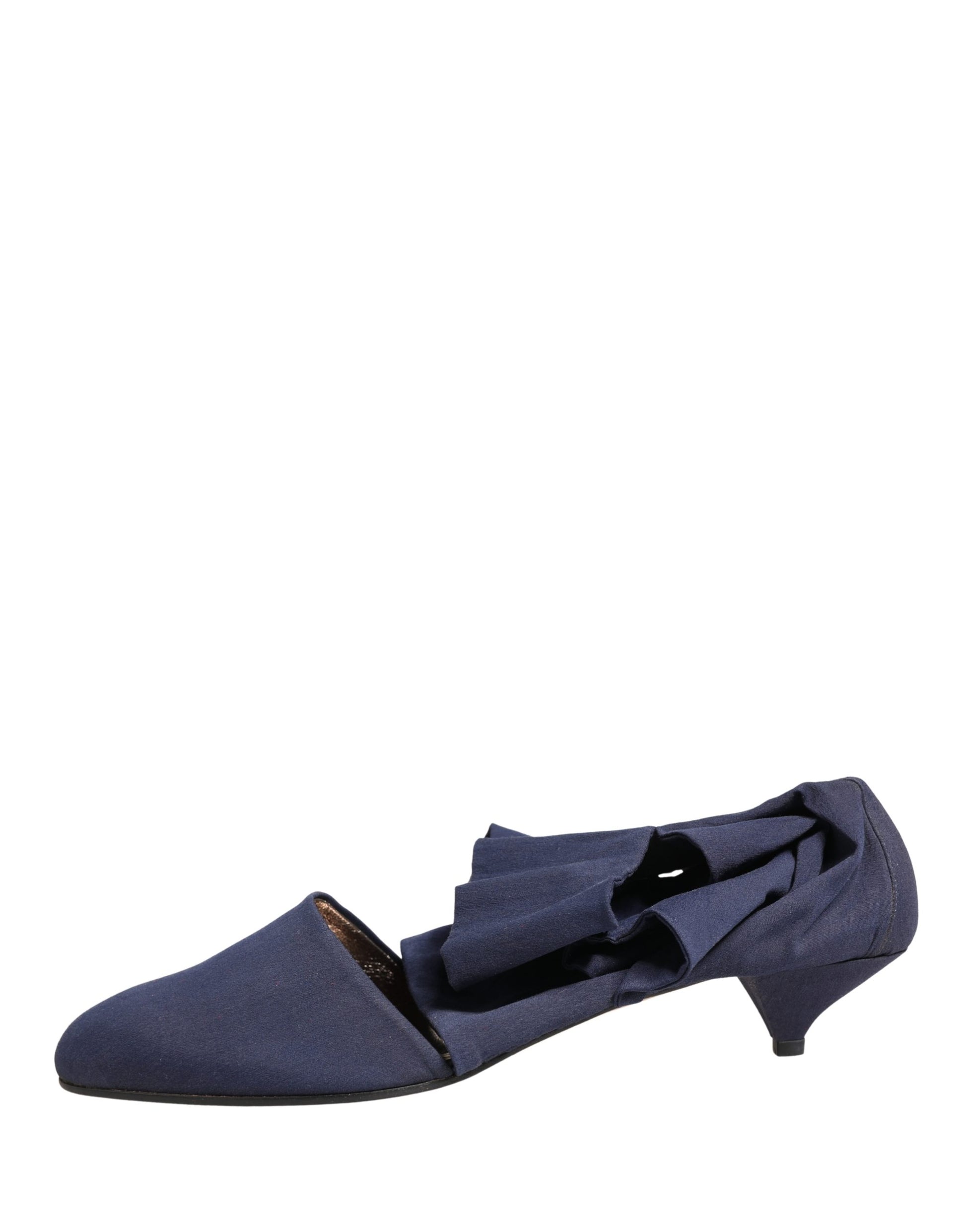 Dolce & Gabbana Blue Cotton Ankle Boots