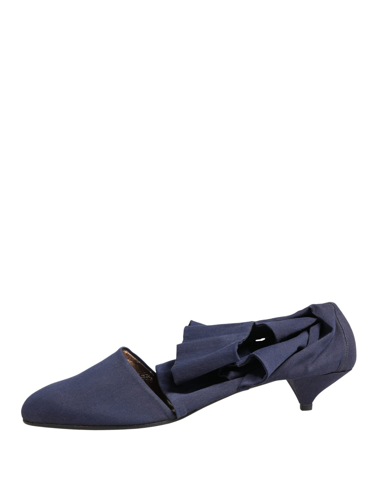 Dolce & Gabbana Blue Cotton Ankle Boots