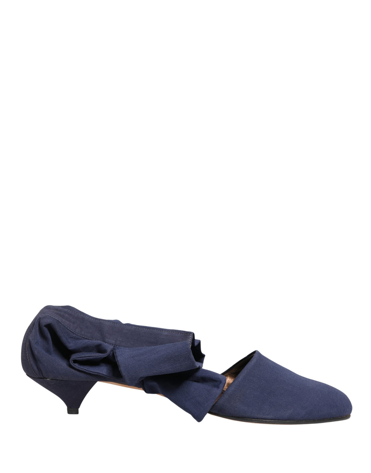 Dolce & Gabbana Blue Cotton Ankle Boots