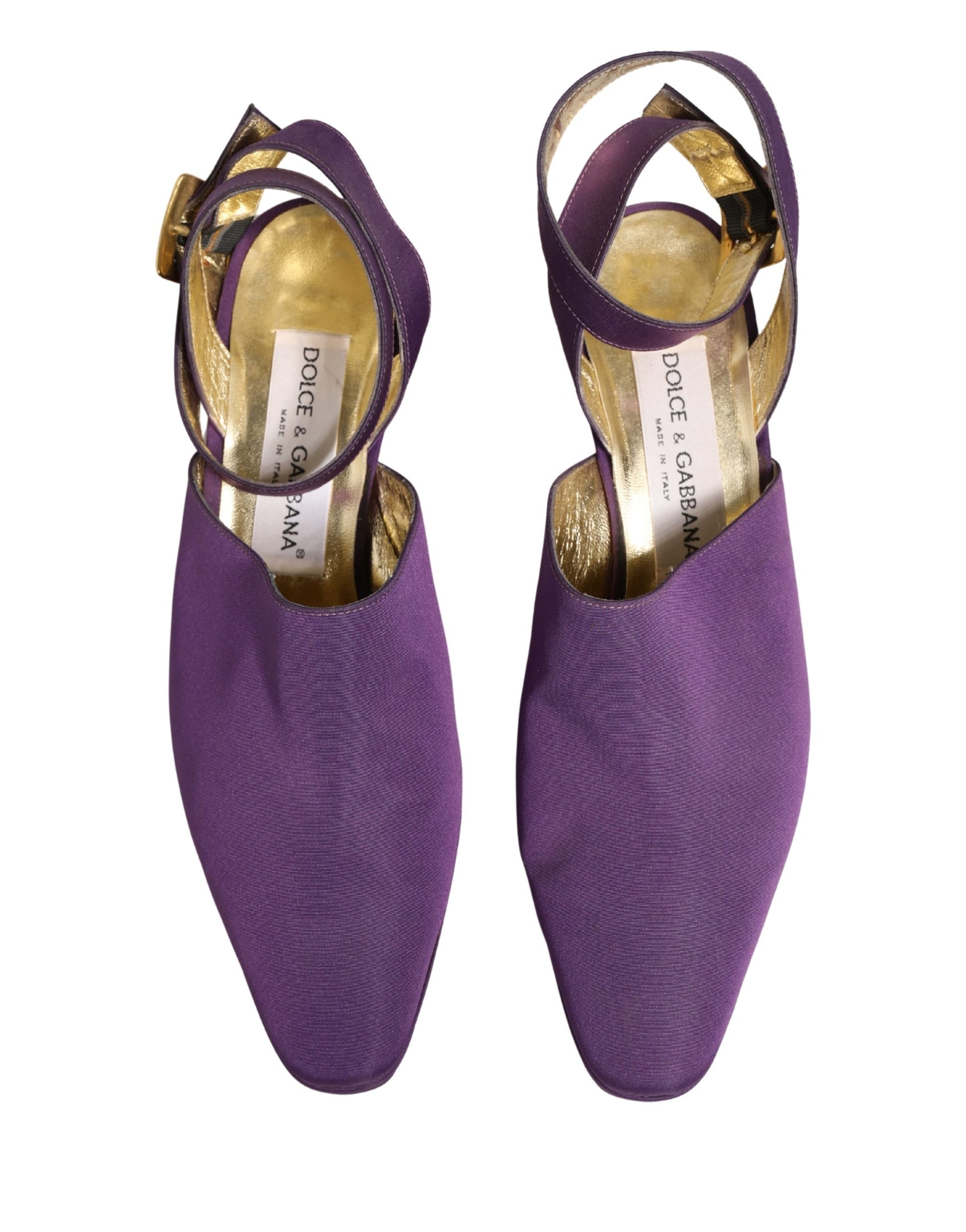 Dolce & Gabbana Purple Suede Sandals