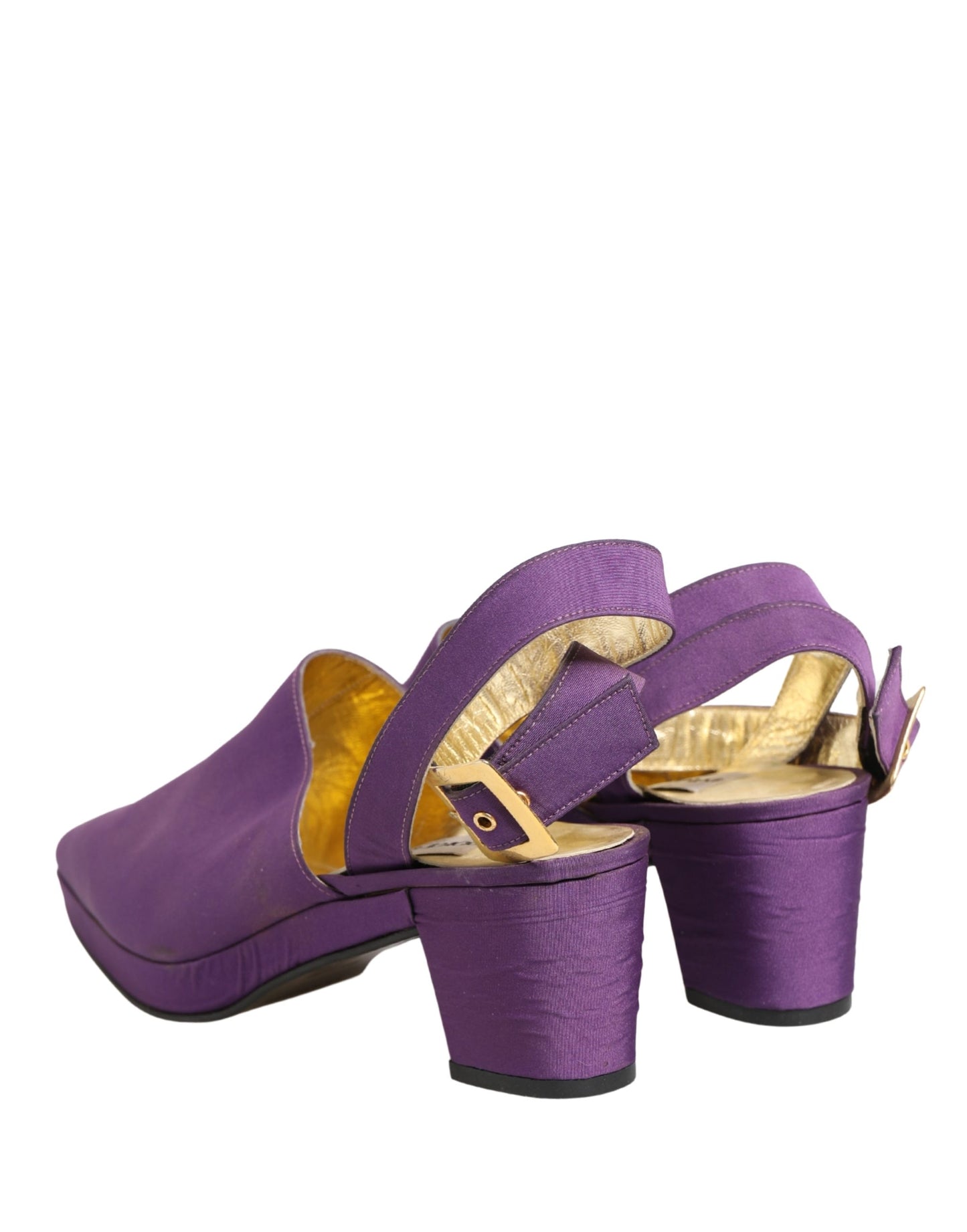 Dolce & Gabbana Purple Suede Sandals
