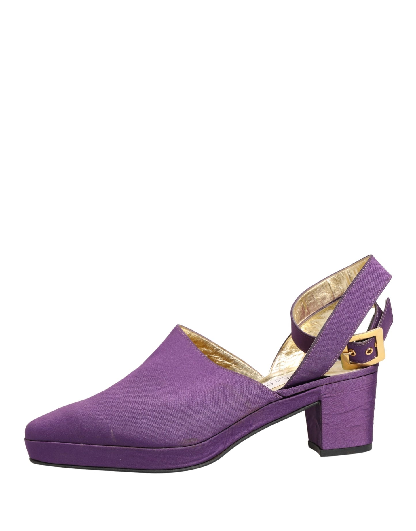 Dolce & Gabbana Purple Suede Sandals