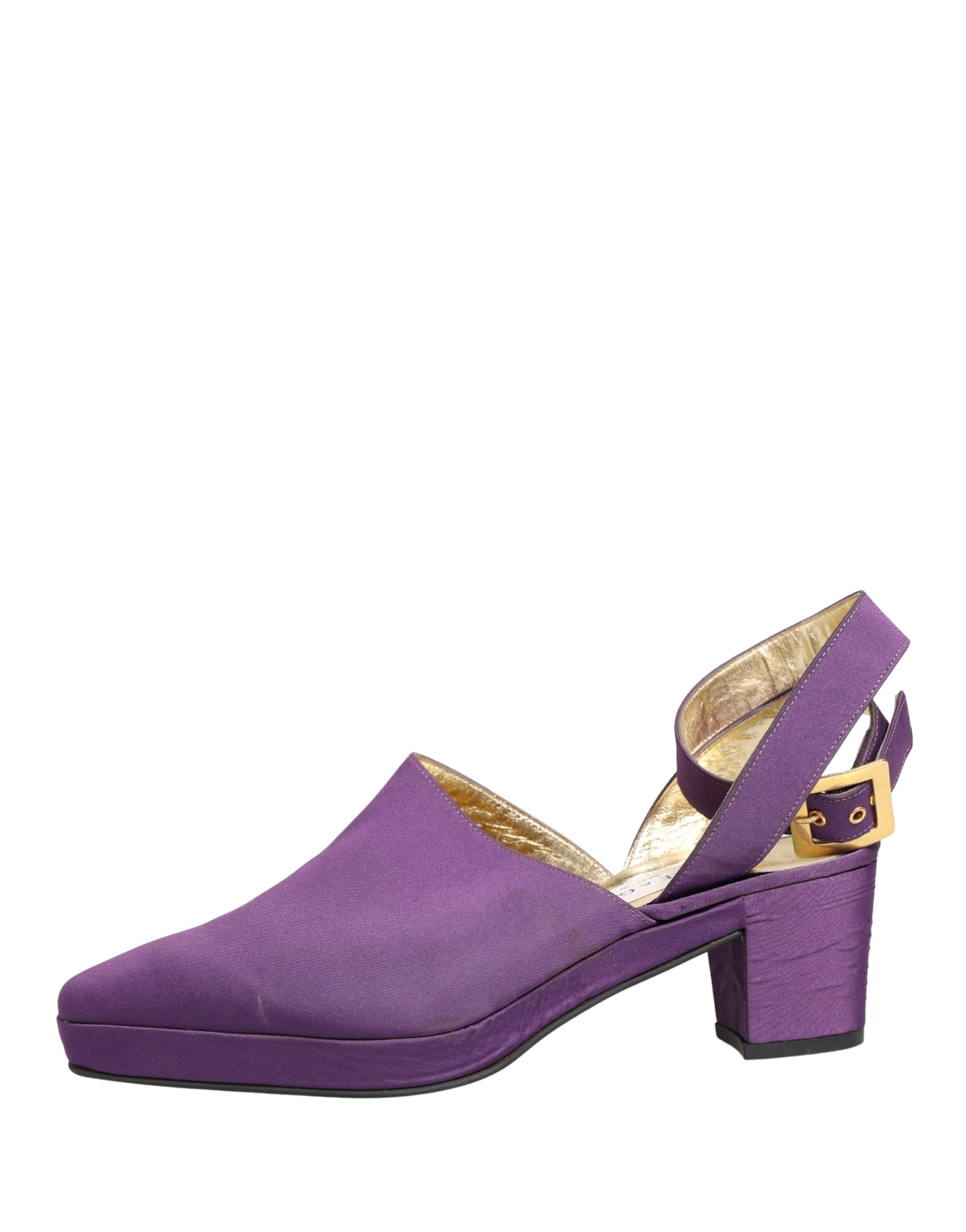 Dolce & Gabbana Purple Suede Sandals