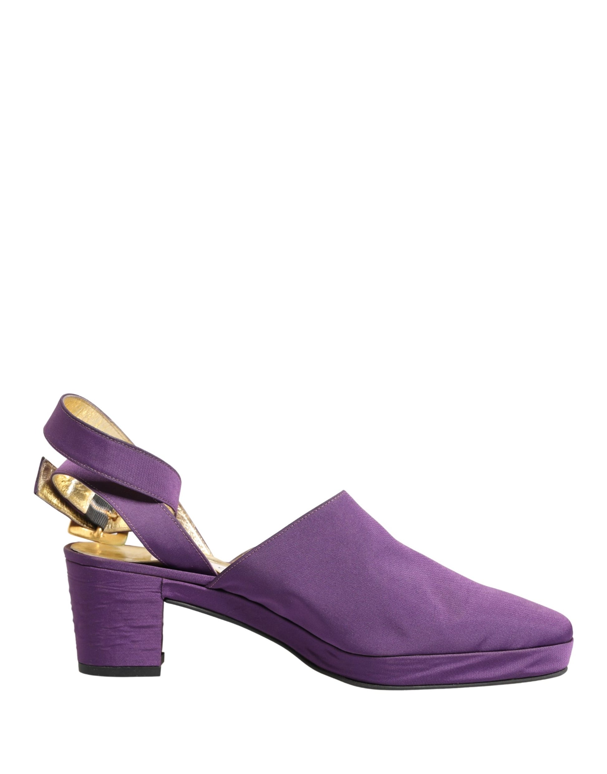 Dolce & Gabbana Purple Suede Sandals