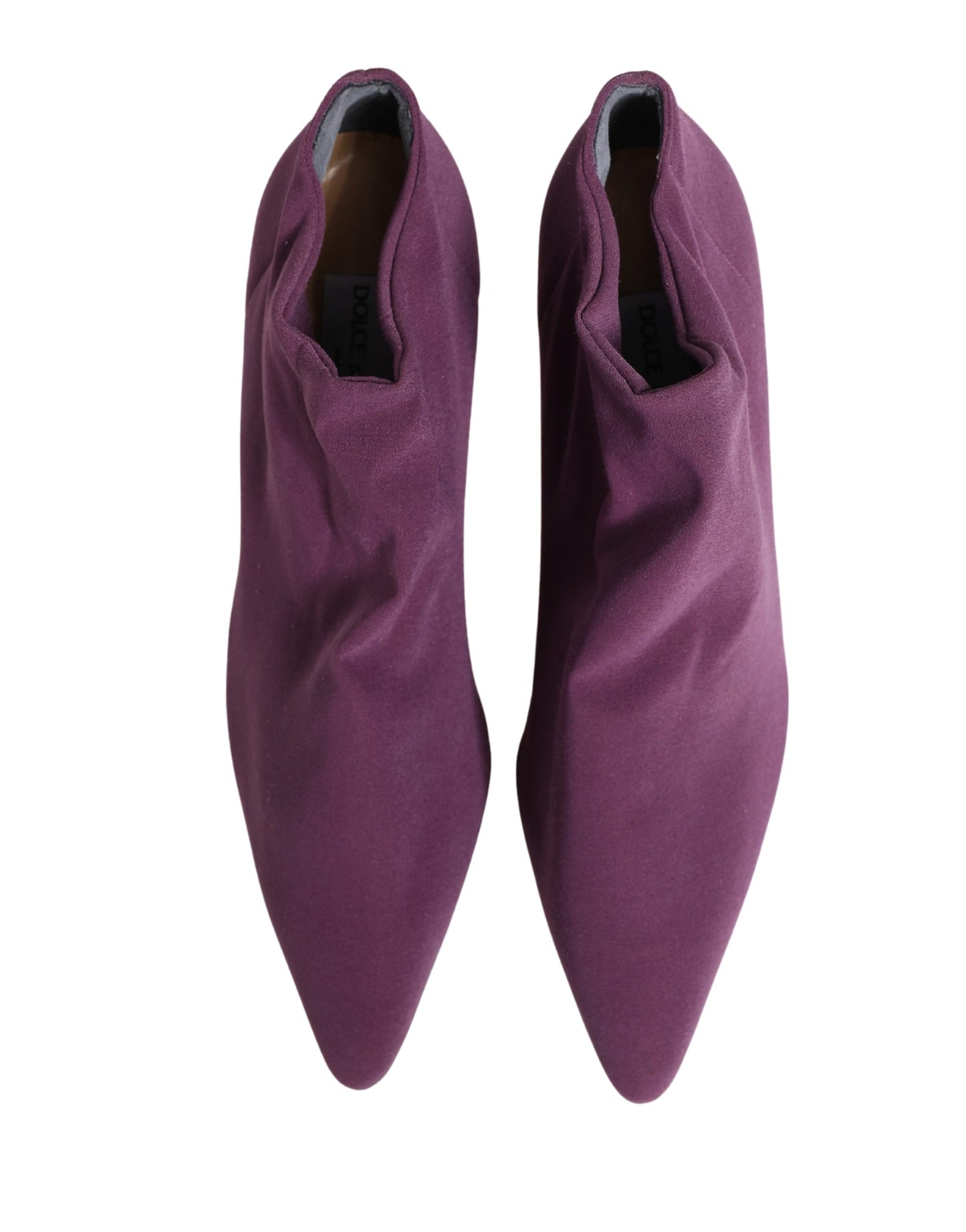 Dolce & Gabbana Purple Suede Ankle Boots