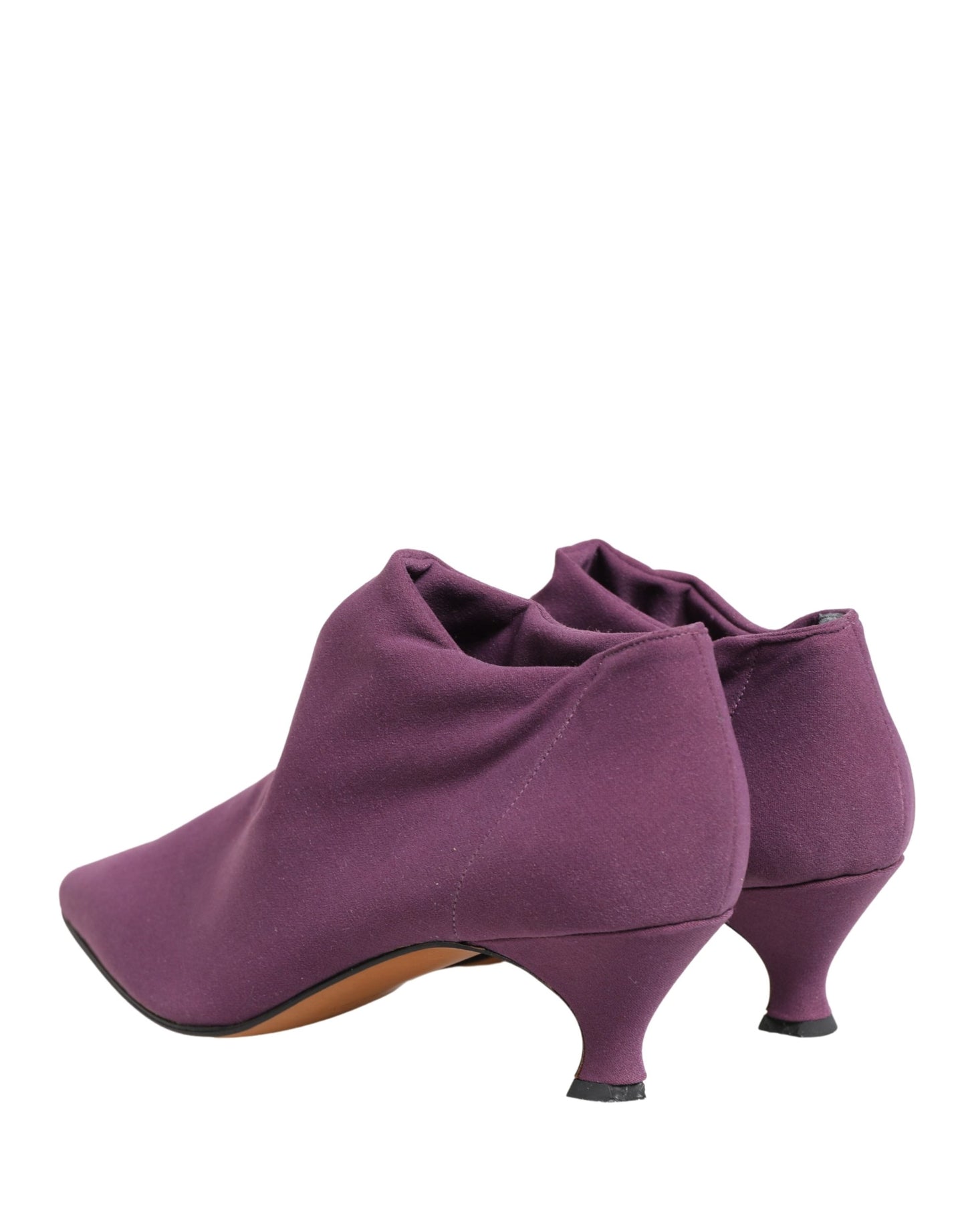Dolce & Gabbana Purple Suede Ankle Boots