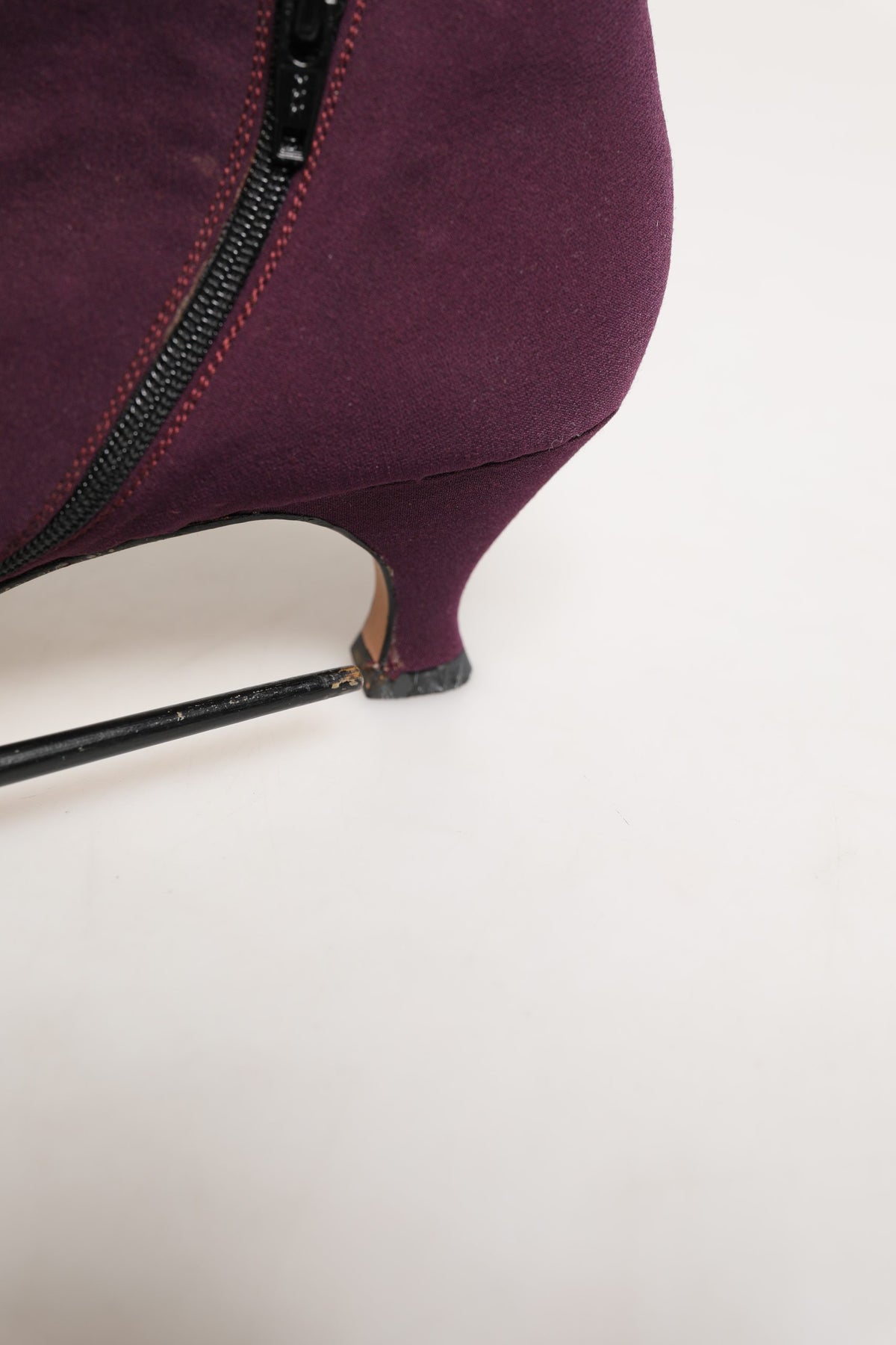Dolce & Gabbana Purple Suede AnkleBoots Shoes