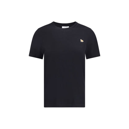 Maison Kitsuné Black Cotton T-Shirt - Baby Fox Regular Tee-Shirt