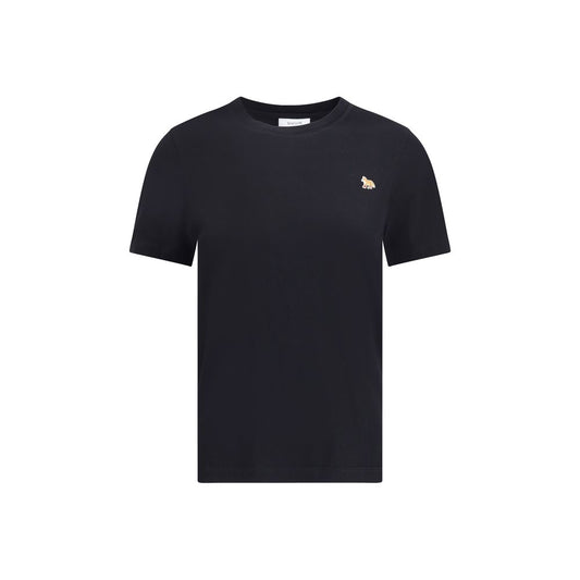 Maison Kitsuné Black Cotton T-Shirt - Baby Fox Regular Tee-Shirt