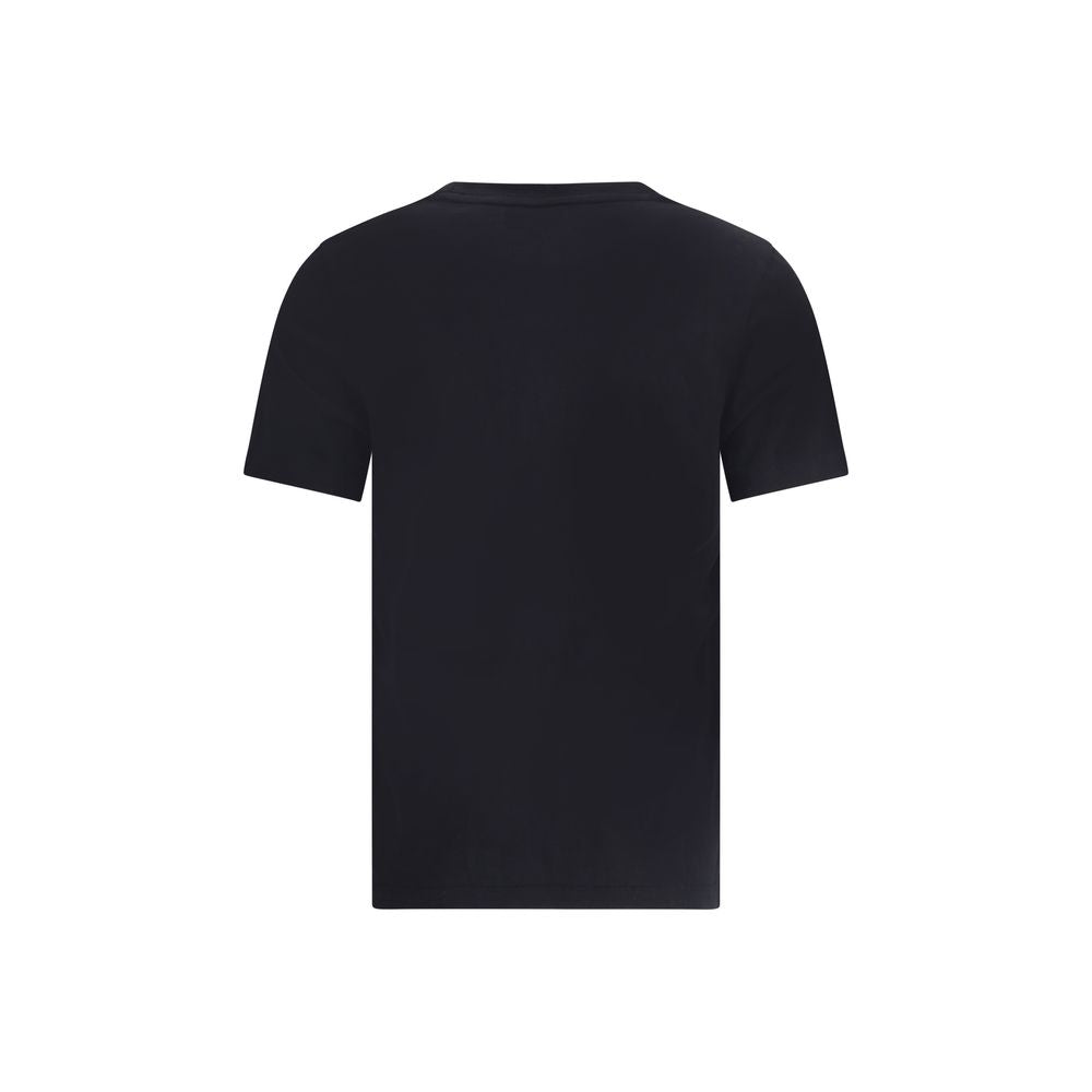 Maison Kitsuné Black Cotton T-Shirt - Baby Fox Regular Tee-Shirt