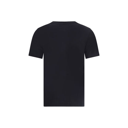 Maison Kitsuné Black Cotton T-Shirt - Baby Fox Regular Tee-Shirt