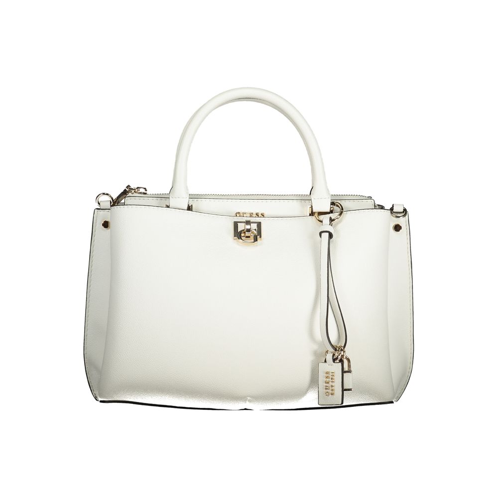 Guess Jeans Bianco Poliuretano Women's Handbag