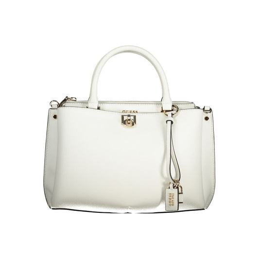 Guess Jeans Bianco Poliuretano Women's Handbag