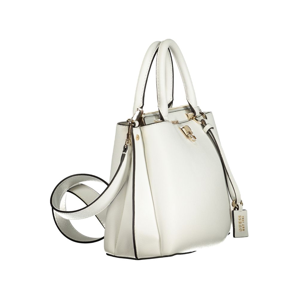 Guess Jeans Bianco Poliuretano Women's Handbag