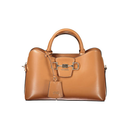 Guess Jeans Marrone Poliuretano Women Handbag – Elevate Your Style
