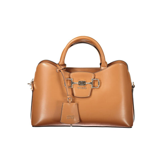 Guess Jeans Marrone Poliuretano Women Handbag – Elevate Your Style