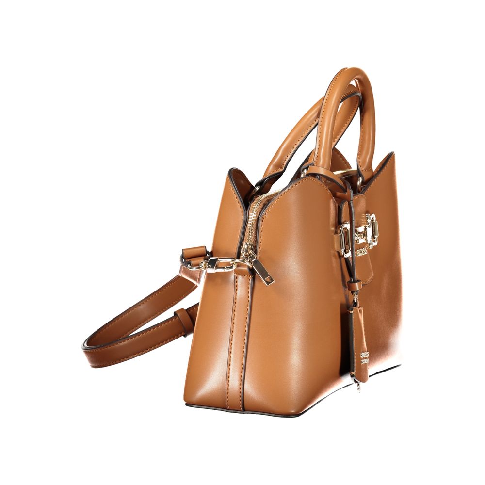 Guess Jeans Marrone Poliuretano Women Handbag – Elevate Your Style