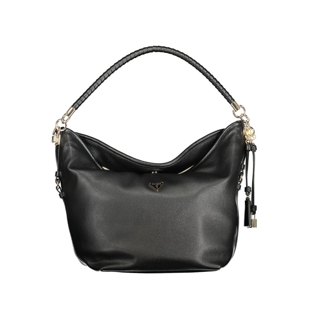 Guess Jeans Black Polyethylene Handbag - Danya Bag