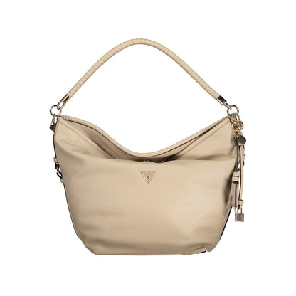 Guess Jeans Beige Polyethylene Handbag - Danya Bag