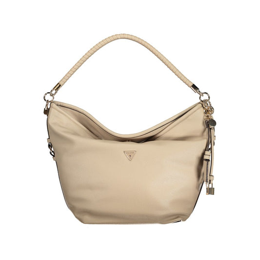 Guess Jeans Beige Polyethylene Handbag - Danya Bag