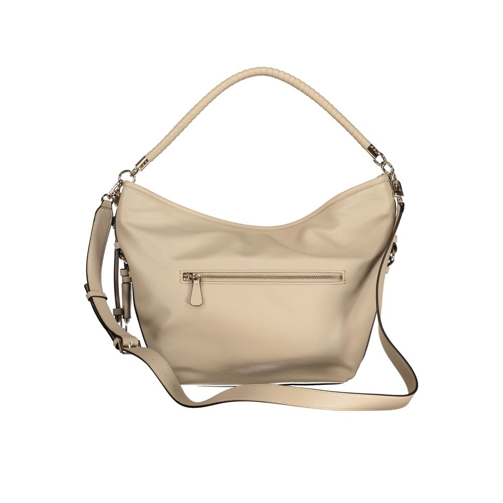 Guess Jeans Beige Polyethylene Handbag - Danya Bag