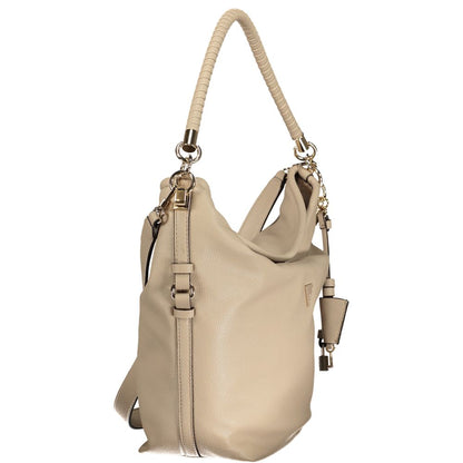 Guess Jeans Beige Polyethylene Handbag - Danya Bag